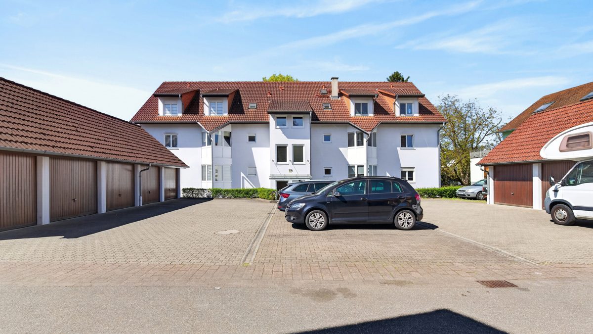 Außenansicht Immobilienangebot - Rheinstetten / Mörsch - Wohnungen - Seltene Gelegenheit! Bezugsfreie 3-Zimmer-Wohnung in Rheinstetten