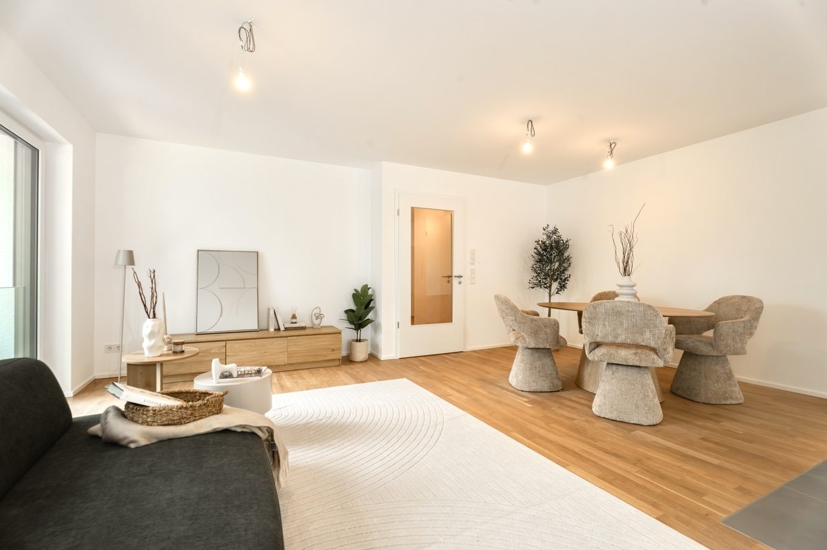 Immobilienangebot - Karlsruhe / Waldstadt - Wohnungen - Ansprechende Neubau-3-Zimmer-Wohnung mit Loggia in der schönen Waldstadt