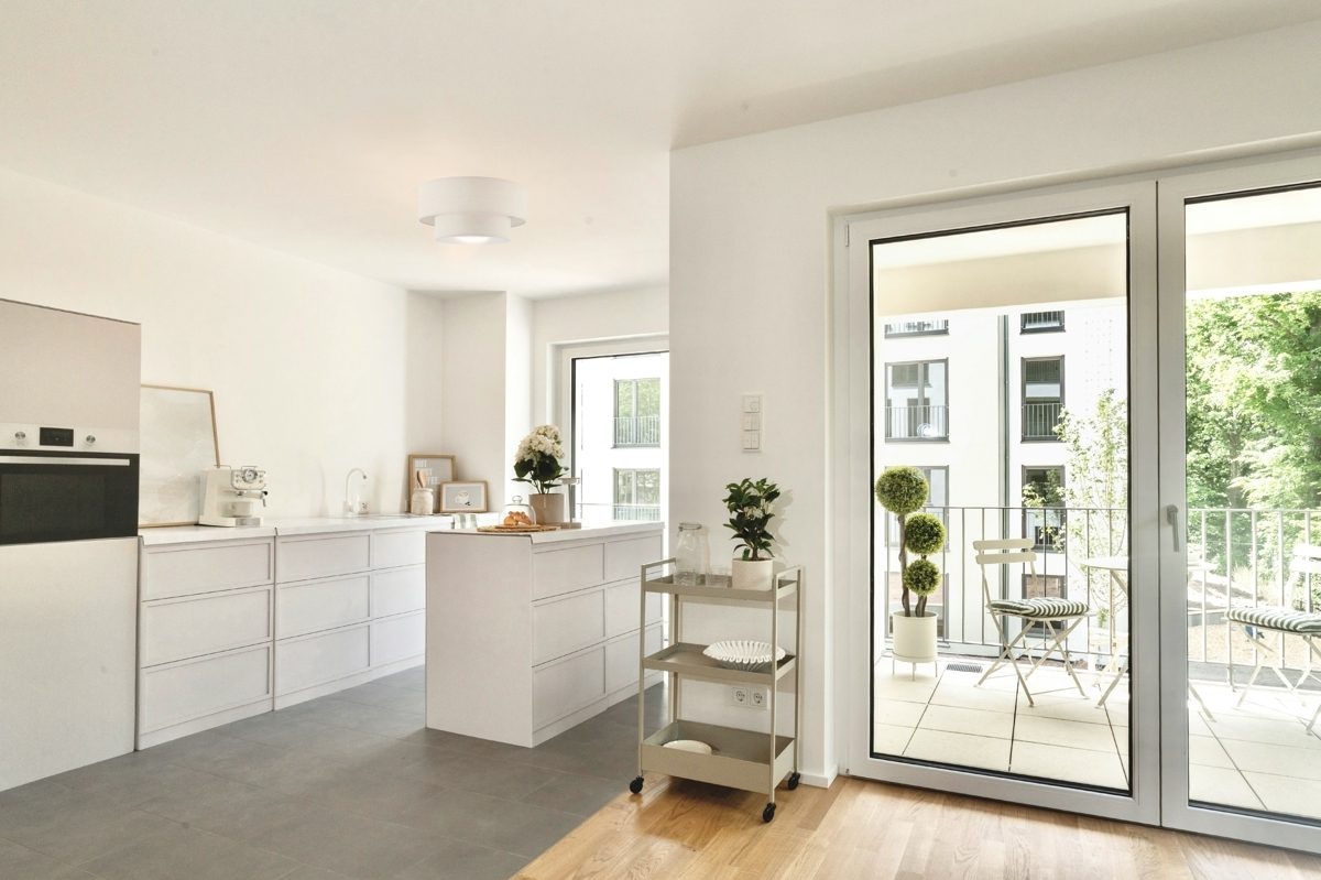 Immobilienangebot - Karlsruhe / Waldstadt - Wohnungen - Ansprechende Neubau-3-Zimmer-Wohnung mit Loggia in der schönen Waldstadt