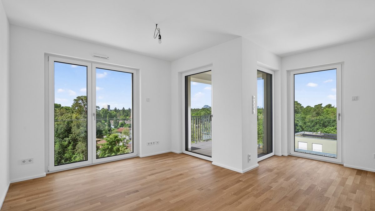 Immobilienangebot - Karlsruhe / Waldstadt - Wohnungen - Wohnen ganz oben! Bezugsfreie 2-Zimmer-Neubauwohnung mit Ausblick