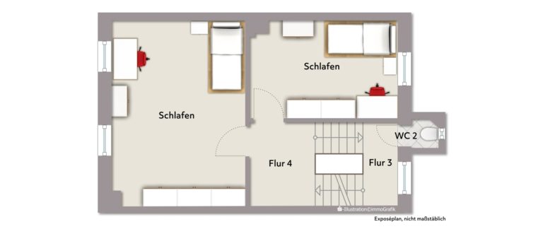 Immobilienangebot - Karlsruhe / Knielingen - Wohnen & Anlage - Renditekracher mit Konzept: Reihenmittelhaus mit 6 Zimmern und attraktiver Einzelvermietungsstruktur