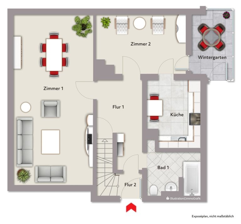 Immobilienangebot - Dettenheim / Liedolsheim - Wohnen & Anlage - Interessante Gelegenheit! Ansprechendes Einfamilienhaus mit Potential