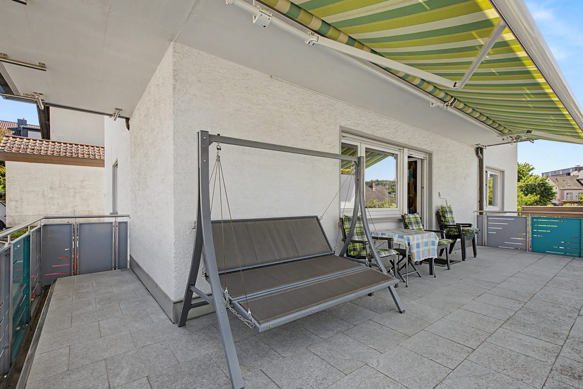 Balkon im EG Immobilienangebot - Waldbronn / Etzenrot - Wohnen & Anlage - Ein Zuhause für Generationen – Raum für Leben, Familie und Zukunft