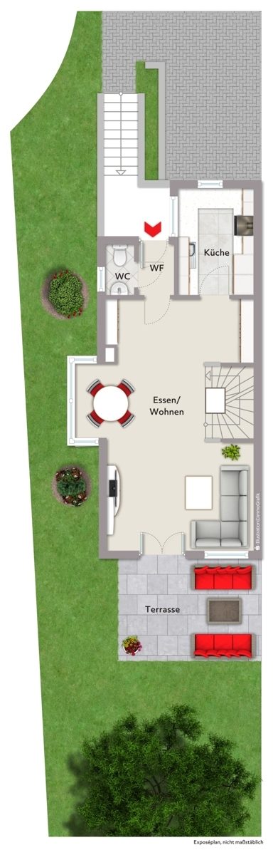 Immobilienangebot - Ettlingen - Wohnen & Anlage - Top-Lage an der Alb: Gepflegte Doppelhaushälfte mit viel Platz für die Familie