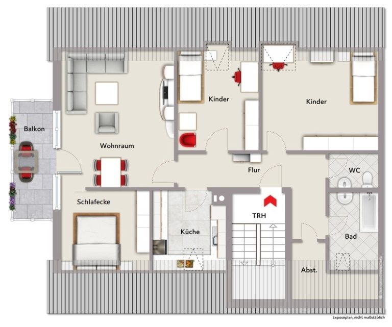 Immobilienangebot - Karlsruhe / Grünwinkel - Wohnungen - Kapitalanleger aufgepasst: Vermietete 3-Zimmer-Wohnung mit Balkon und Garage!