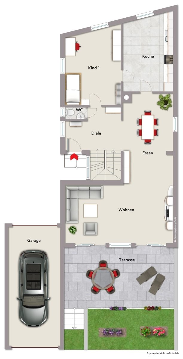 Immobilienangebot - Stutensee / Friedrichstal - Wohnen & Anlage - Charmantes Einfamilienhaus mit modernem Wohnkomfort und großem Grundstück!