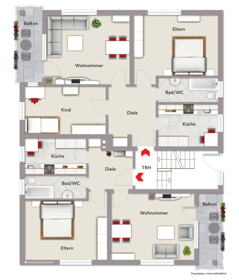 Immobilienangebot - Karlsruhe / Wolfartsweier - Wohnen & Anlage - Fünf Einheiten, verlässliche Mietverhältnisse und Potenzial für die Zukunft
