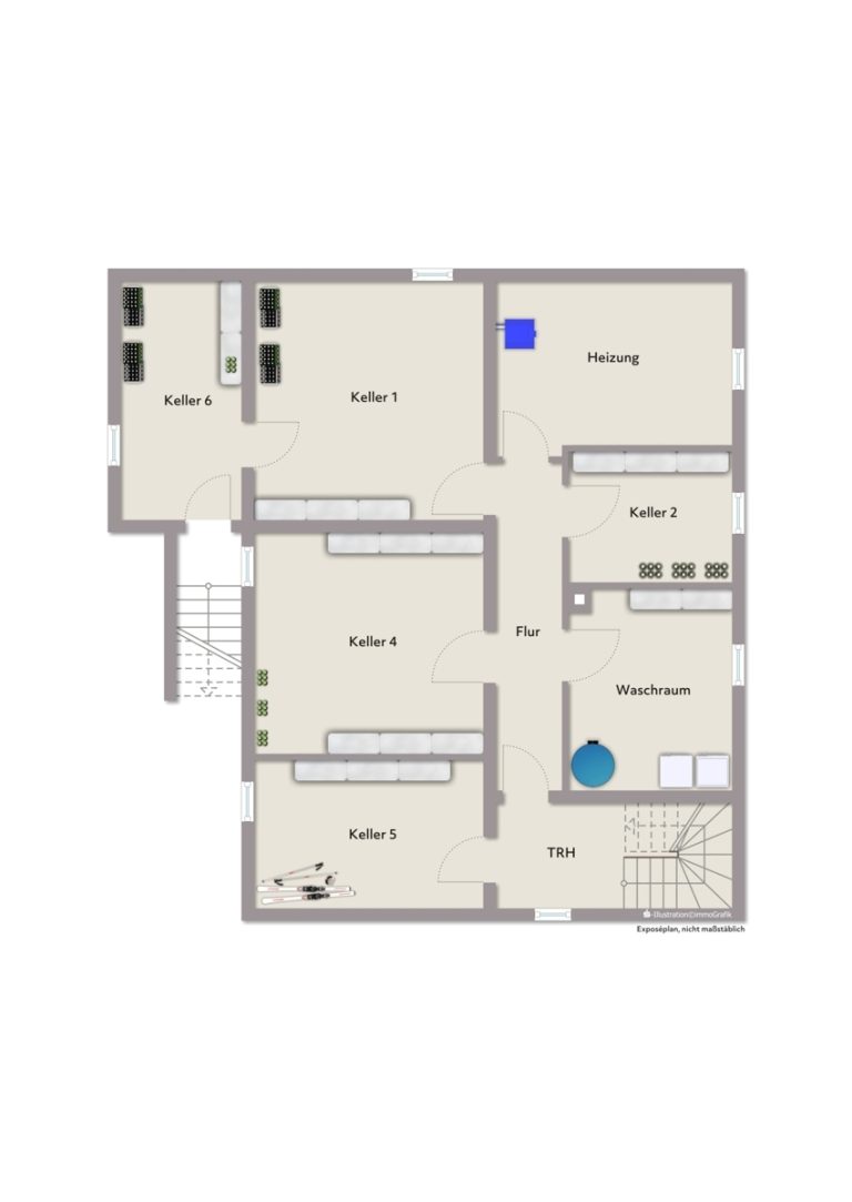 Immobilienangebot - Stutensee / Friedrichstal - Wohnen & Anlage - Einziehen und wohlfühlen - Freistehendes Einfamilienhaus mit Wärmepumpe!
