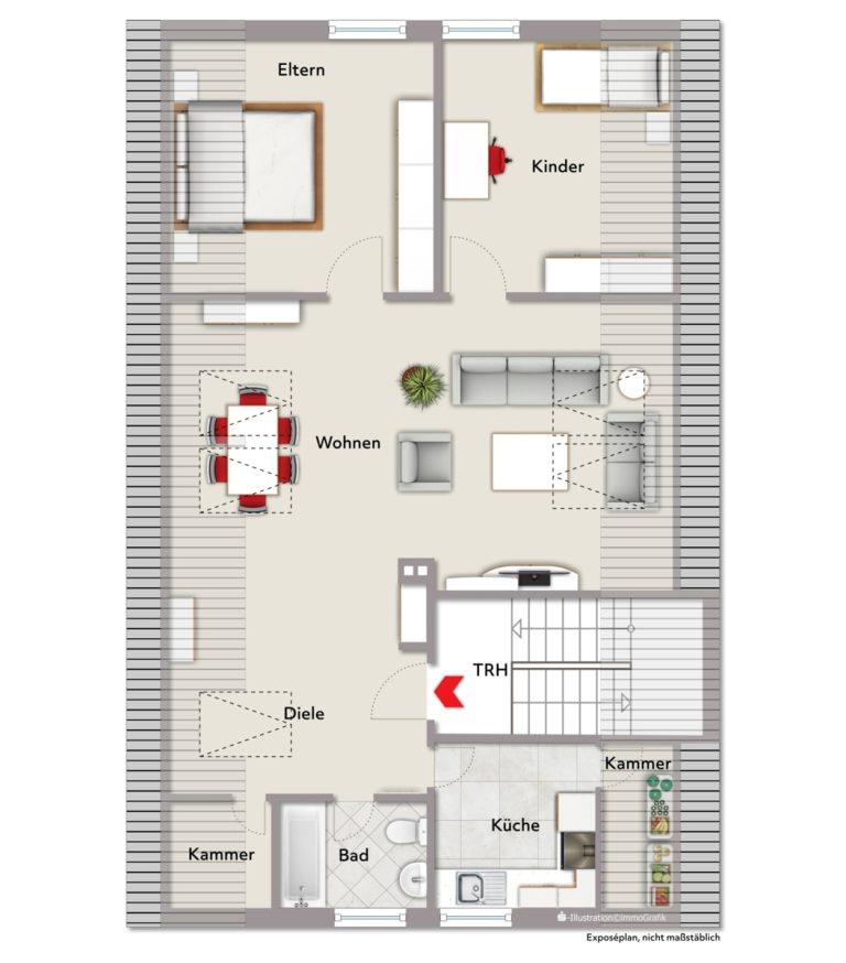 Immobilienangebot - Karlsruhe / Grünwinkel - Wohnen & Anlage - Vollvermietetes 5-Familien-Wohnhaus mit Entwicklungspotenzial