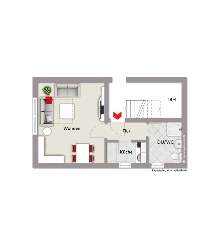 Immobilienangebot - Karlsruhe / Grünwinkel - Wohnen & Anlage - Vollvermietetes 5-Familien-Wohnhaus mit Entwicklungspotenzial