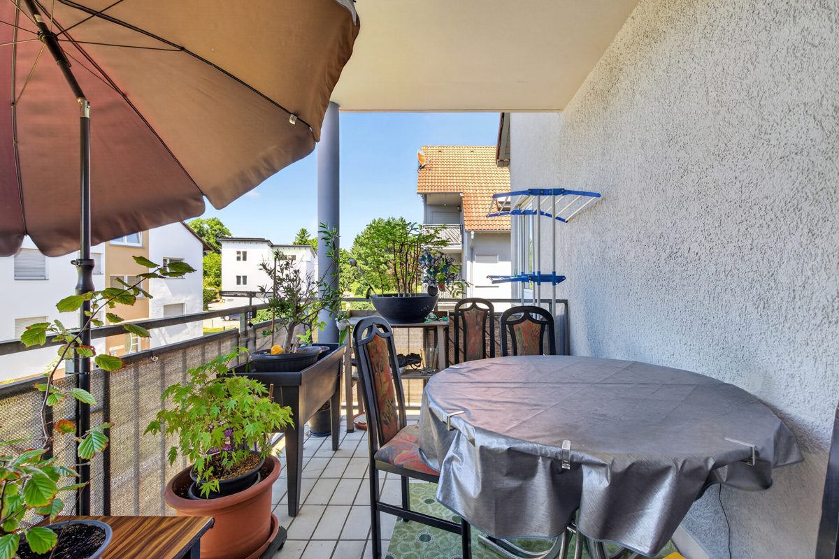 Immobilienangebot - Rastatt-Niederbühl - Wohnungen - Sichere Kapitalanlage: Vermietete 2-Zimmer-Wohnung mit Balkon