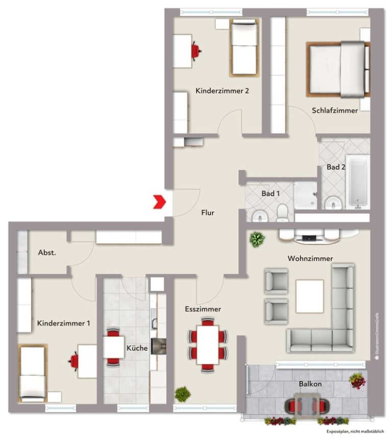 Immobilienangebot - Ettlingen - Wohnungen - 4-Zimmerwohnung als Sanierungsprojekt – viel Raum für Ihre Ideen