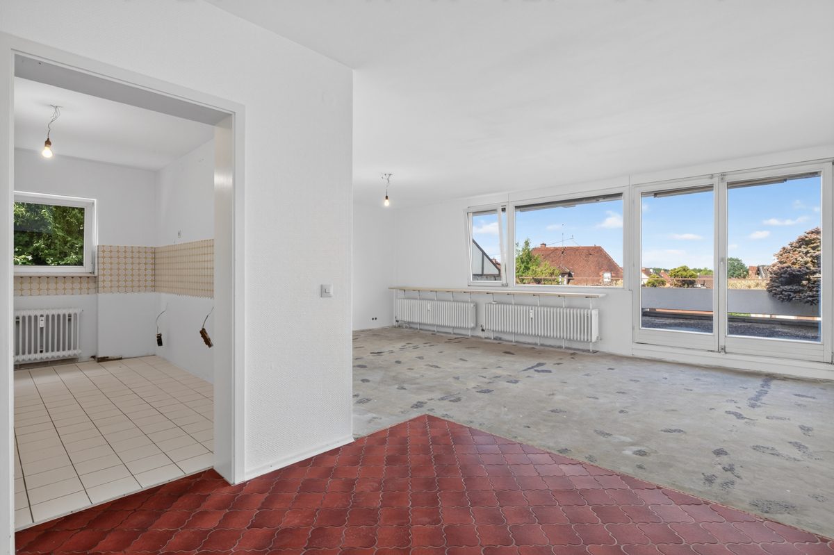 Immobilienangebot - Karlsruhe / Grötzingen - Wohnungen - Wohnen mit Ausblick! Interessante 3-Zimmer-Wohnung mit großer Terrasse