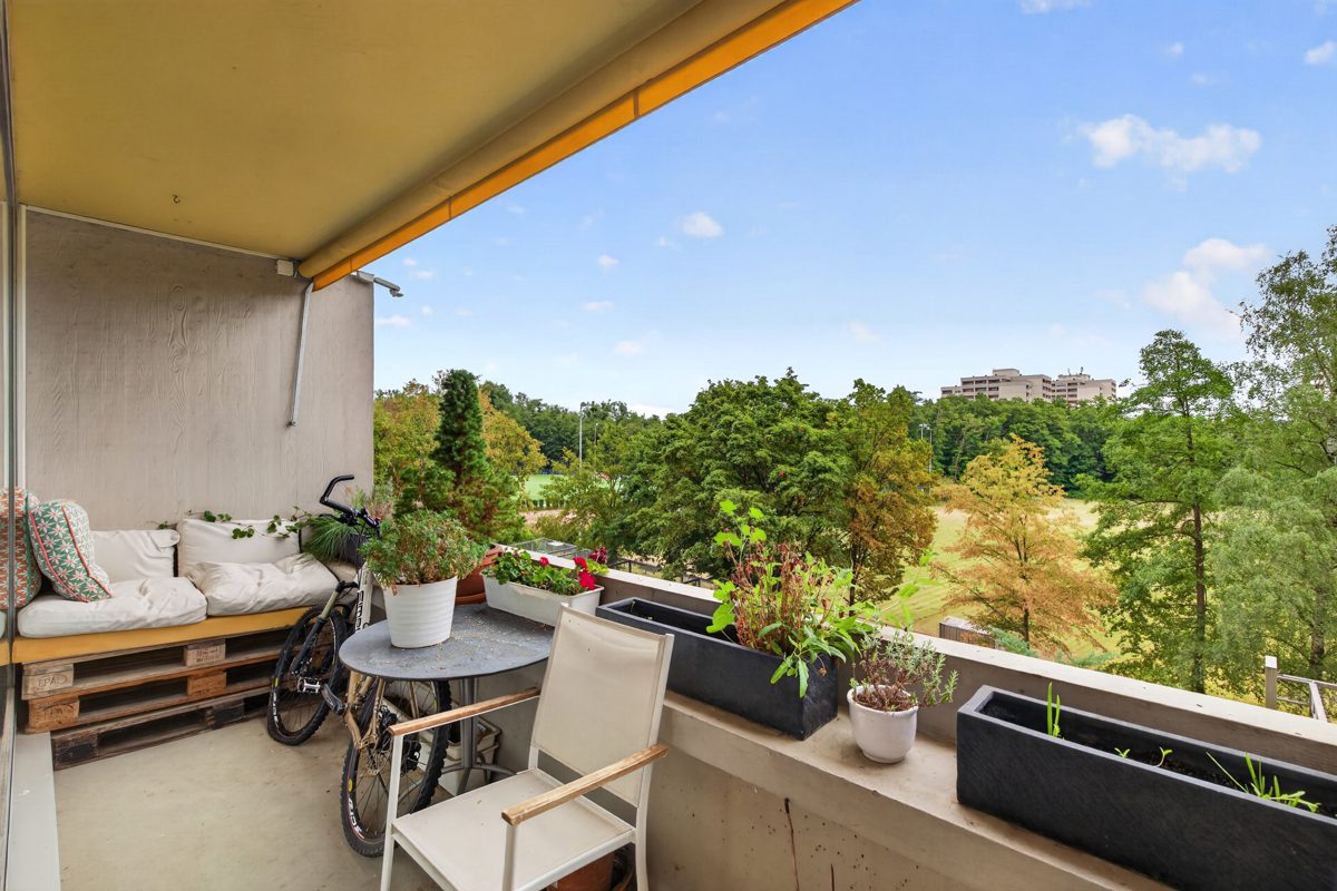 Immobilienangebot - Karlsruhe / Rüppurr - Wohnungen - Helle 3-Zimmer-Maisonette mit zwei Balkonen und Tiefgaragenstellplatz - vermietet und provisionsfrei