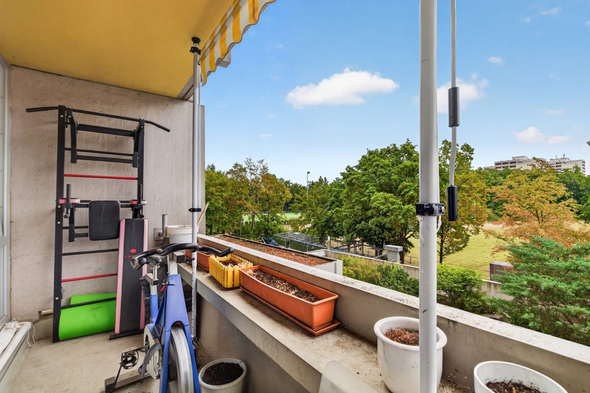 Immobilienangebot - Karlsruhe / Rüppurr - Wohnungen - Helle 3-Zimmer-Maisonette mit zwei Balkonen und Tiefgaragenstellplatz - vermietet und provisionsfrei