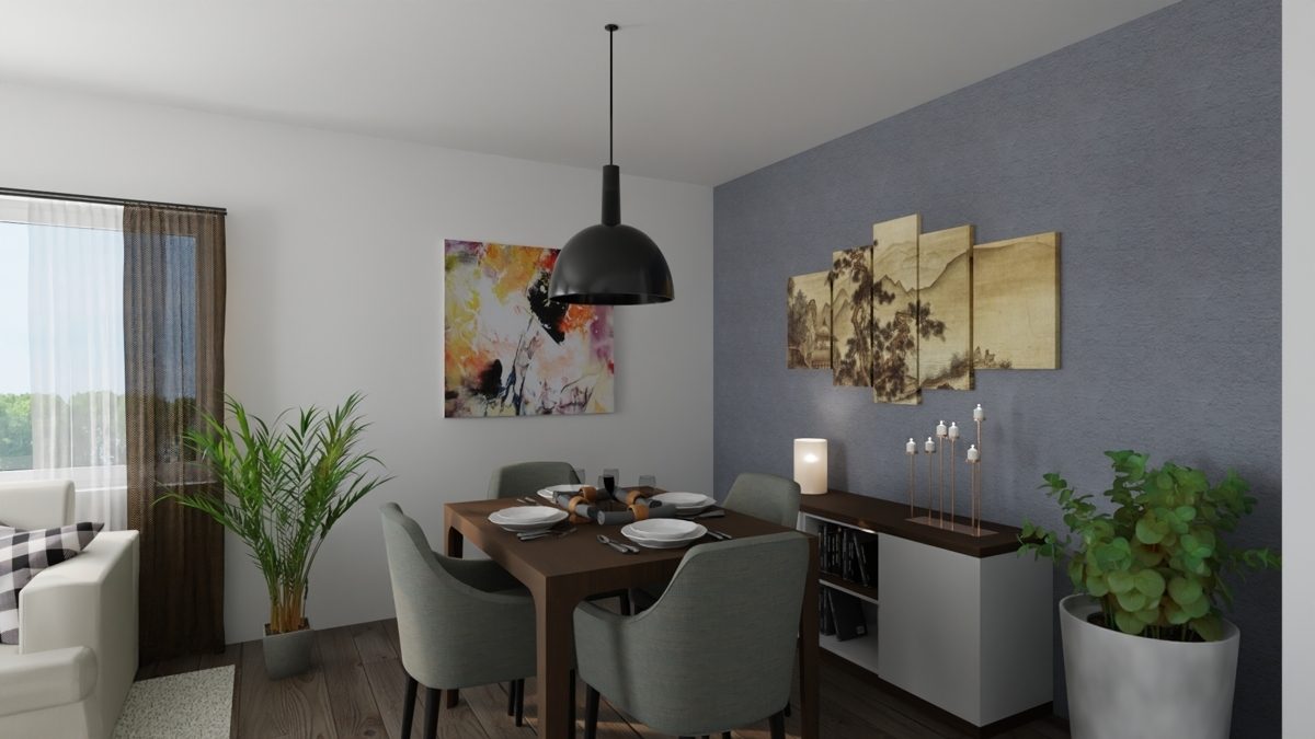 Wohnbeispiel OG – Wohnzimmer (KI generiert) Immobilienangebot - Rheinstetten / Mörsch - Wohnen & Anlage - Kapitalanlage mit Zukunft - Ihr Zweifamilienhaus mit Perspektive