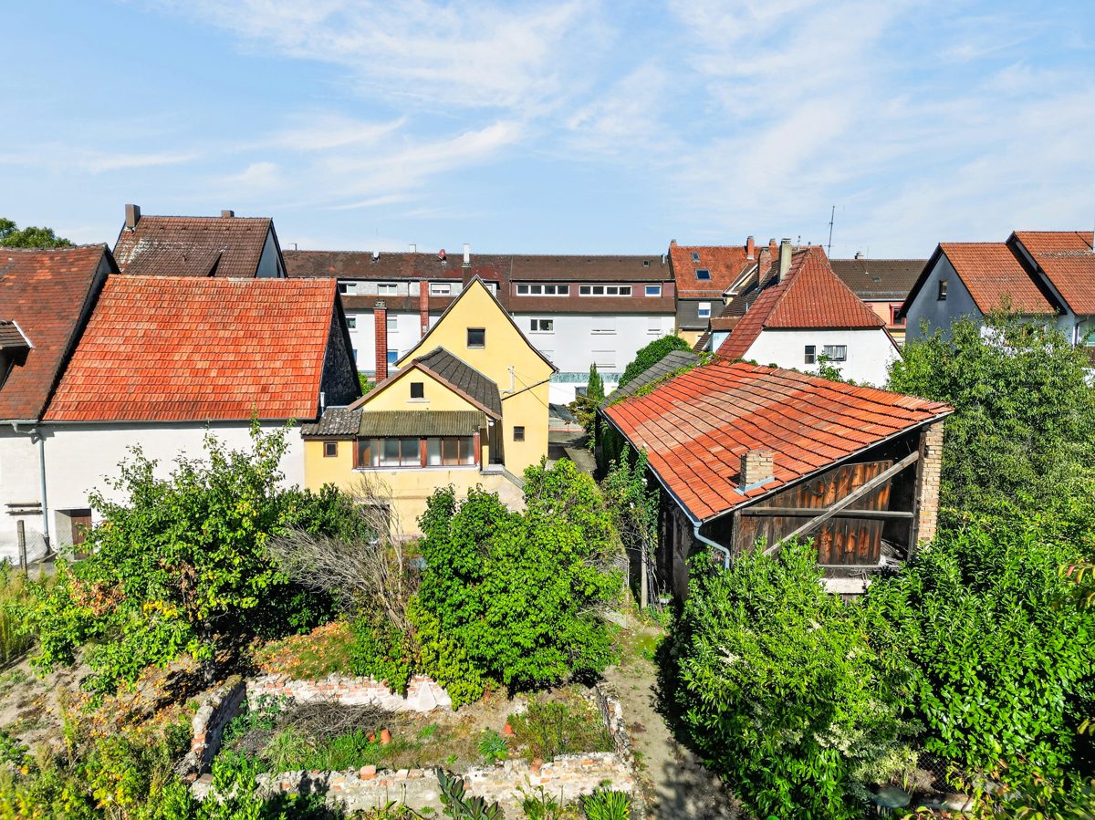 Ansicht Rückseite Immobilienangebot - Karlsruhe / Durlach-Aue - Grundstücke - Projektentwickler aufgepasst! Interessantes Grundstück in Durlach-Aue