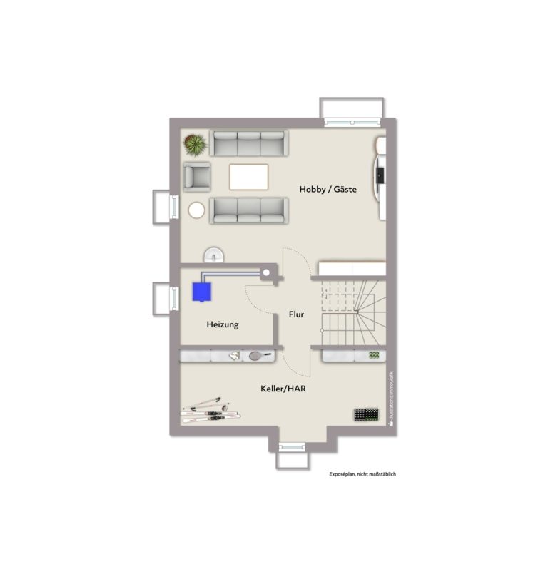 Immobilienangebot - Karlsruhe - Wohnen & Anlage - Ideal für die kleine Familie! Ansprechende Doppelhaushälfte in der Heidenstückersiedlung