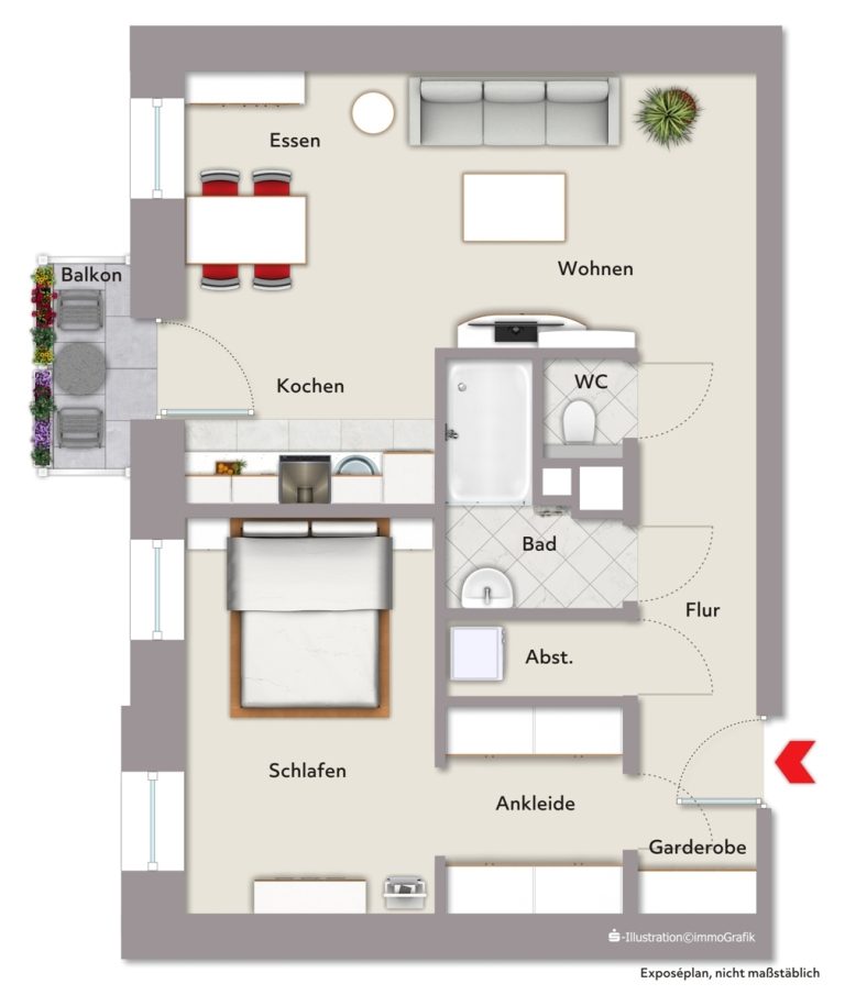 Immobilienangebot - Karlsruhe / Südweststadt - Wohnungen - Erstbezug nach Kernsanierung! Ansprechende 2-Zimmer Stadtwohnung in Karlsruhe