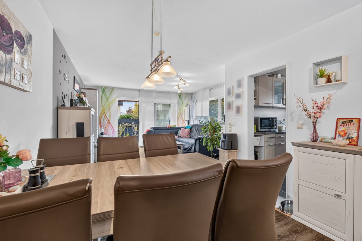 Esszimmer Immobilienangebot - Malsch - Wohnungen - Charmante Erdgeschosswohnung mit großem Eckbalkon und perfekter Infrastruktur