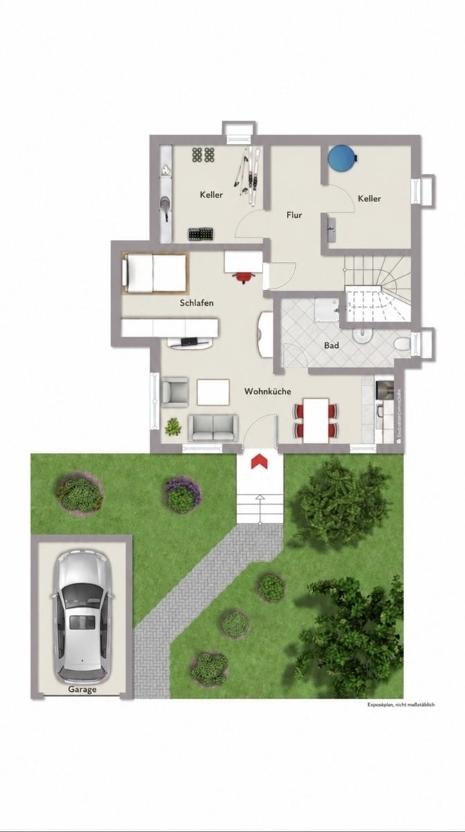 Immobilienangebot - Pfinztal / Kleinsteinbach - Wohnen & Anlage - Viel Platz für Ihre Wohnträume – Einfamilienhaus mit Einliegerwohnung und Weitblick