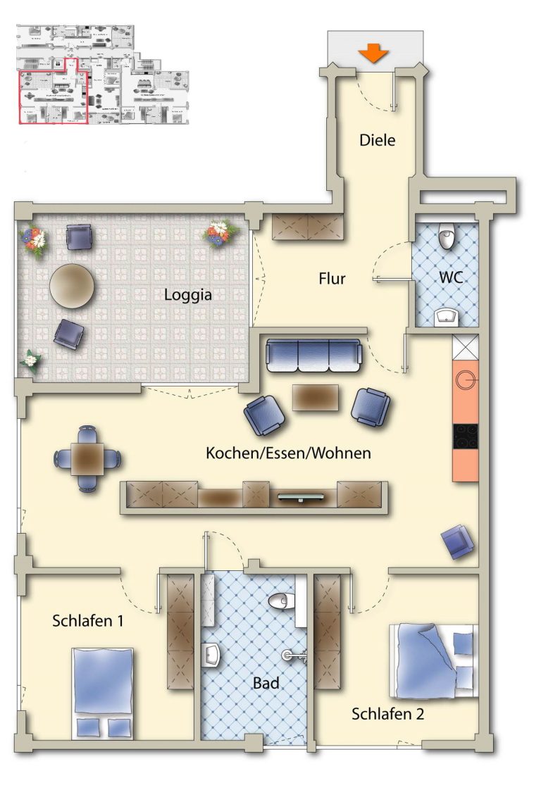 Immobilienangebot - Warburg - Alle - Barrierefreies Wohnerlebnis in einmaliger Umgebung