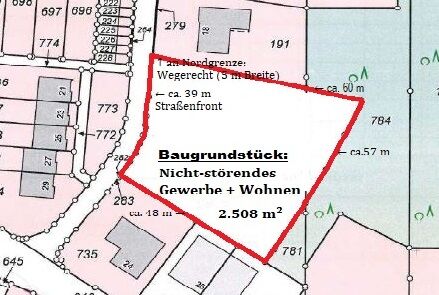 Immobilienangebot - Detmold - Grundstücke - Ruhiges Baugrundstück im Grünen: für Wohnen + Gewerbe