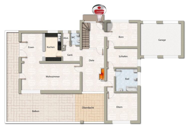 Immobilienangebot - Beverungen / Dalhausen - Alle - Großzügiges Einfamilienhaus mit 3 Garagen
