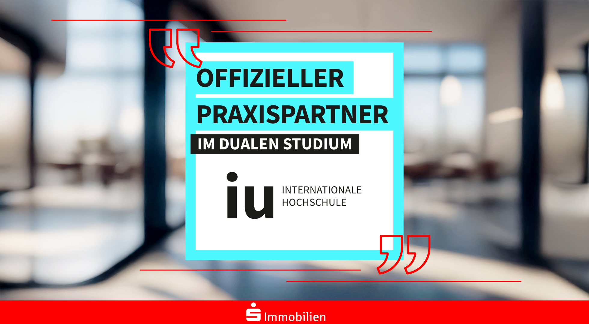 Nachwuchsförderung: Duales Studium bei der S Immobilien GmbH