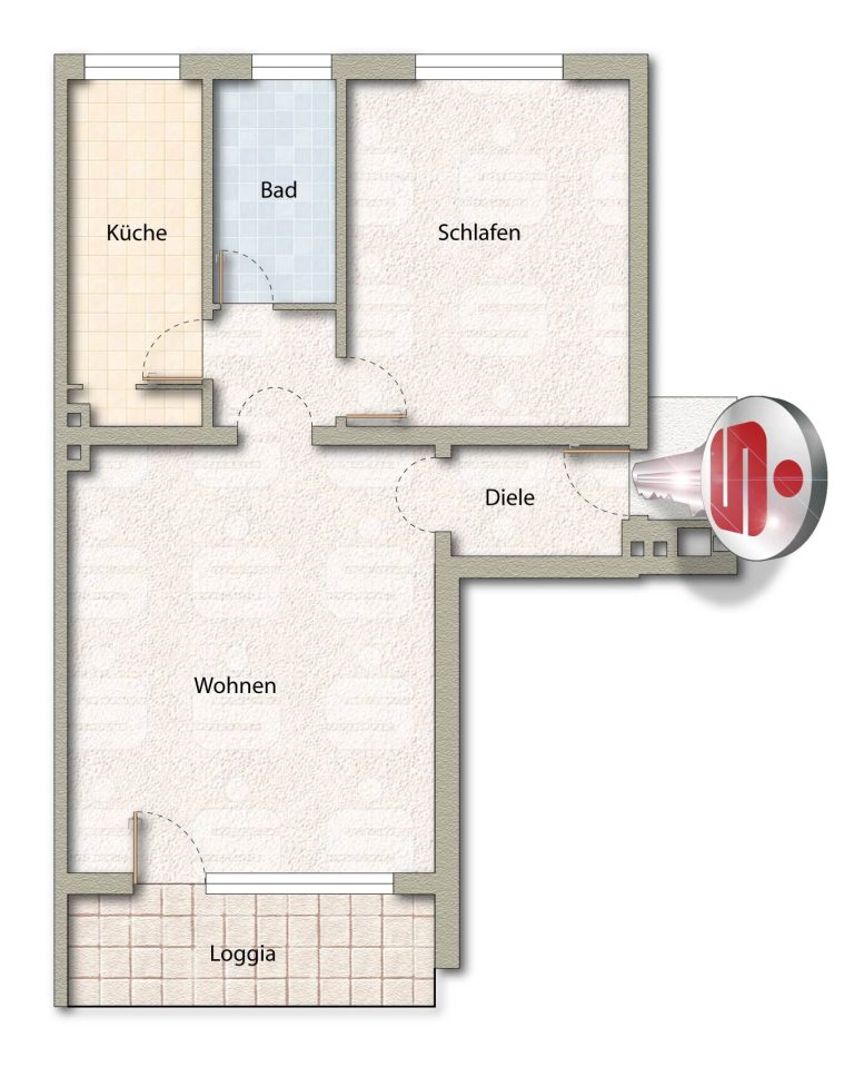 Immobilienangebot - Paderborn - Alle - Schöne Erdgeschosswohnung mit Balkon 
in der begehrten Südstadt von Paderborn
