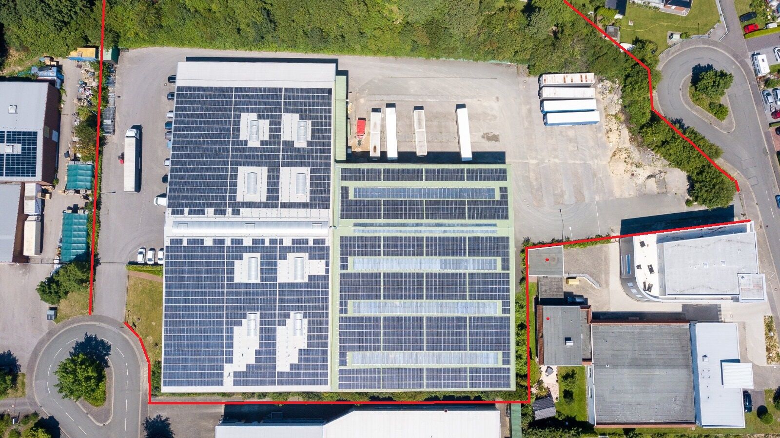 Immobilienangebot - Detmold - Gewerbe - >2.500 m² Warmhalle mit Freifläche + Büro: gesamt oder in Teilflächen (ab 432 m²) zu vermieten