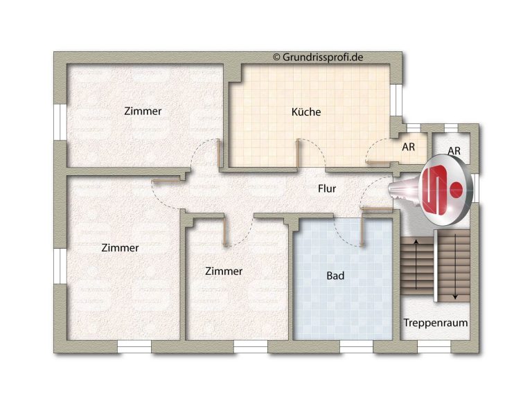 Immobilienangebot - Paderborn - Alle - 3 Zimmer Stadtwohnung - 
einziehen und wohlfühlen!