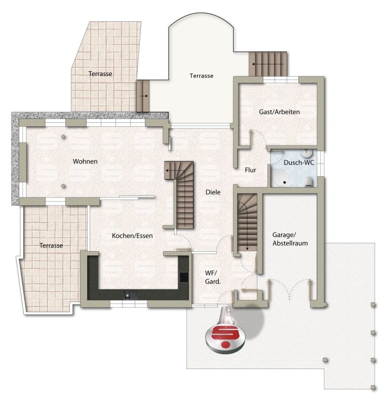 Immobilienangebot - Marienmünster / Vörden - Alle - Stilvolles Wohnen mit großzügigem Grundriss und hochwertiger Ausstattung in Marienmünster