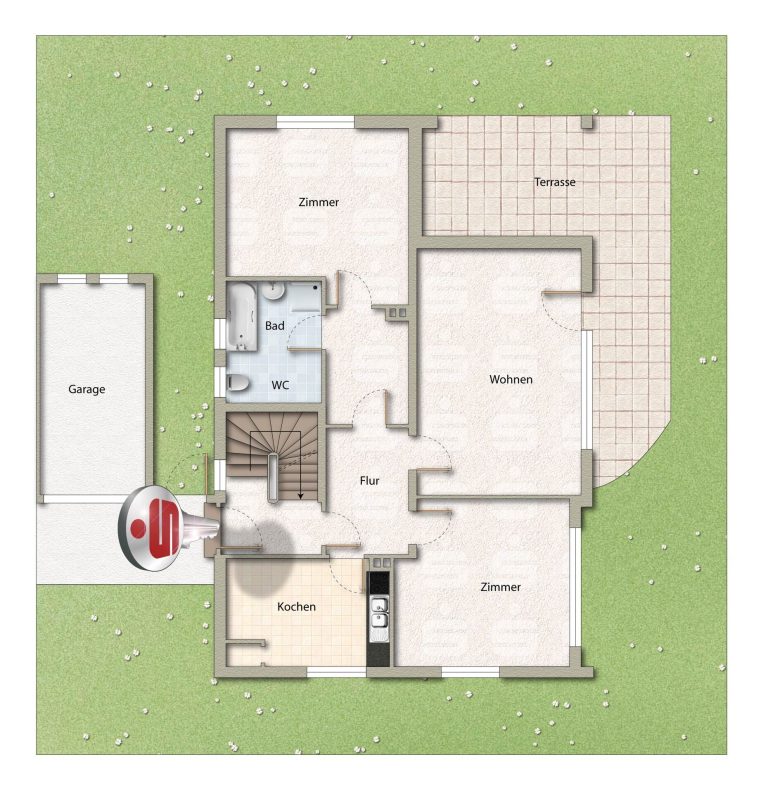 Immobilienangebot - Höxter - Alle - Zweifamilienhaus mit ausgebautem Dachgeschoss