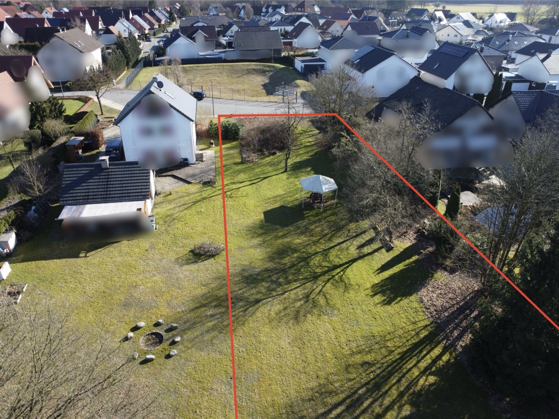 Luftaufnahme 2 Immobilienangebot - Schlangen / Oesterholz-Haustenbeck - Grundstücke - Exklusives Baugrundstück in idyllischer Lage: Ihre Chance für den Wohntraum mit unverbaubarem Blick!