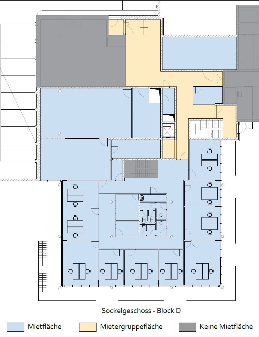 Immobilienangebot - Detmold - Gewerbe - Repräsentative Bürofläche im Detmolder Innenstadtring mit ca.1.400 m², Gastronomie und Parkdeck
