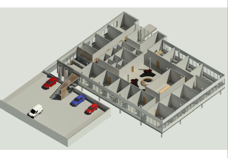 Immobilienangebot - Detmold - Gewerbe - Repräsentative Bürofläche im Detmolder Innenstadtring mit ca.1.400 m², Gastronomie und Parkdeck