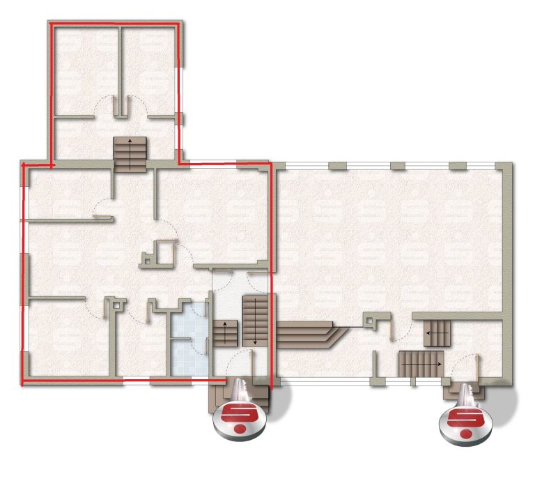 Immobilienangebot - Lage - Gewerbe - Charmante Praxis- und Bürofläche zur Vermietung, ca. 95 m² im Erdgeschoss