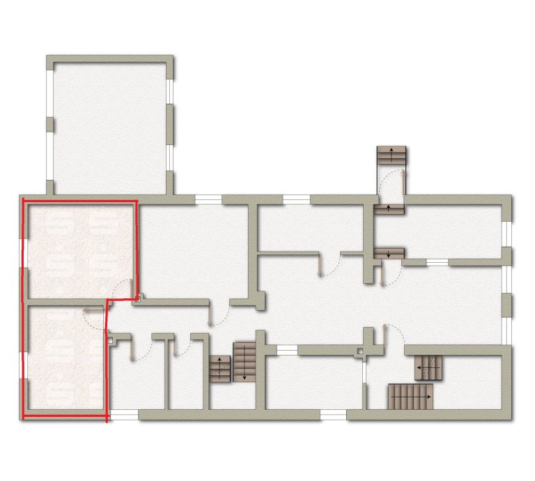 Immobilienangebot - Lage - Gewerbe - Charmante Praxis- und Bürofläche zur Vermietung, ca. 95 m² im Obergeschoss