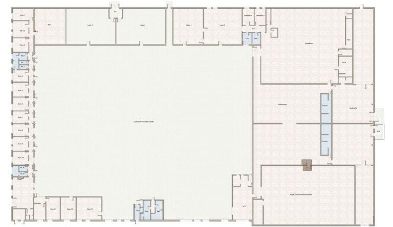 Immobilienangebot - Lage - Gewerbe - Großzügige Industriehalle mit weitläufiger Freifläche  zur Erweiterung