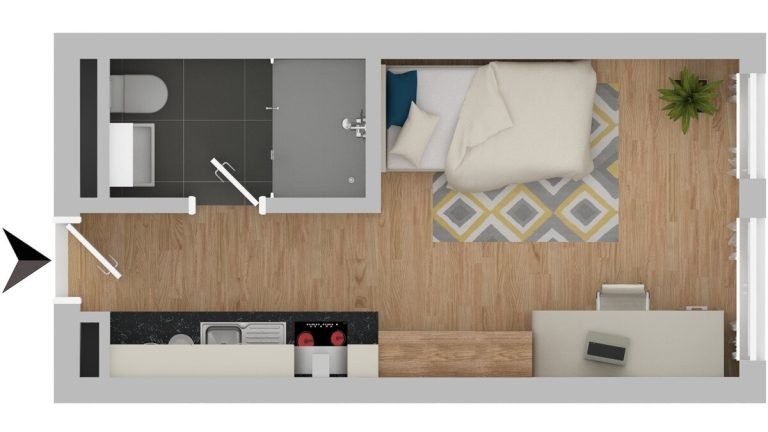 VR Immobilien GmbH - Immobilienangebot - Fulda - Alle - VERMIETET: Modern ausgestattetes Studentenapartment in Fulda!