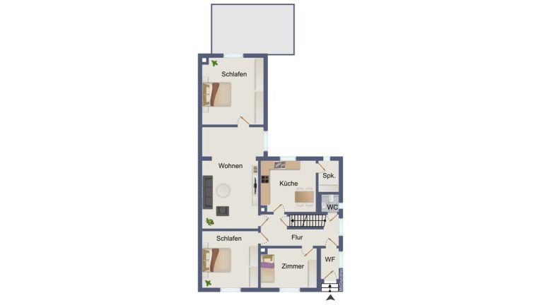 VR Immobilien GmbH - Immobilienangebot - Vacha - Alle - Gepflegtes Ein- bis Zweifamilienhaus mit Nebengebäude und großem Garten in Vacha - Völkershausen