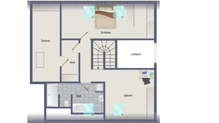 VR Immobilien GmbH - Immobilienangebot - Fulda - Alle - Hochwertige Maisonettewohnung mit stilvollem Design, Einbauküche und modernem Wohnkomfort