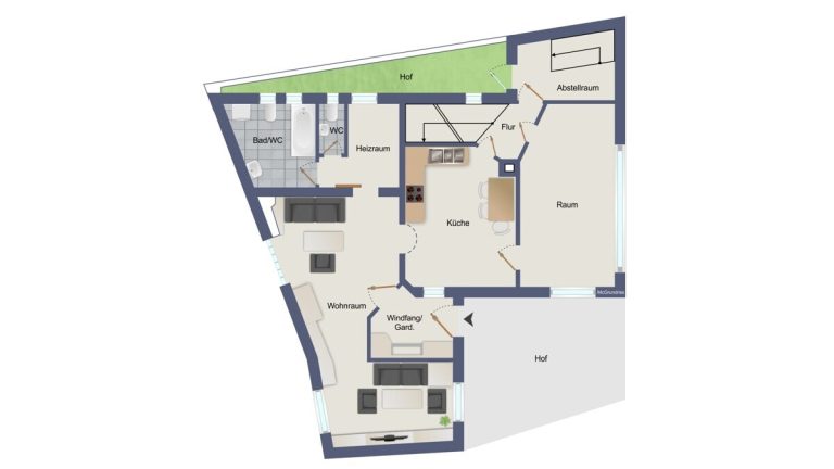 VR Immobilien GmbH - Immobilienangebot - Bad Hersfeld - Alle - RESERVIERT: Viel Raum auf drei Ebenen für Kapitalanleger oder Eigennutzer –  Kathus