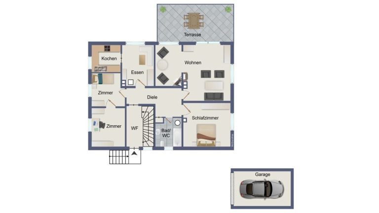 VR Immobilien GmbH - Immobilienangebot - Hünfeld - Alle - RESERVIERT: Charmantes Einfamilienhaus mit Einliegerwohnung in ruhiger Lage von Hünfeld- Kirchhasel