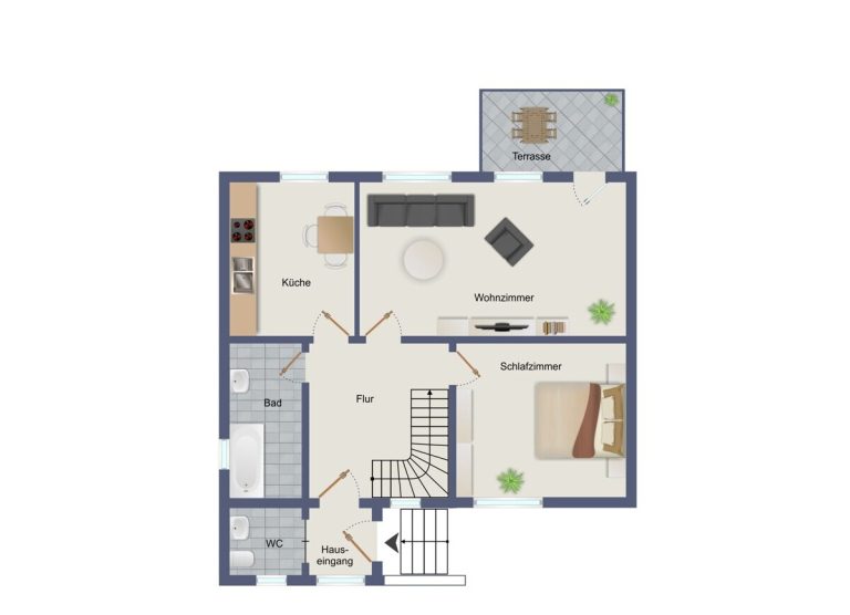 VR Immobilien GmbH - Immobilienangebot - Vacha - Alle - Gepflegtes Einfamilienhaus mit Garten und Garage in Völkershausen