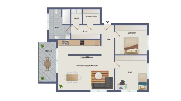 VR Immobilien GmbH - Immobilienangebot - Schlüchtern - Alle - Helle Eigentumswohnung in Schlüchtern mit Balkon und Stellplatz