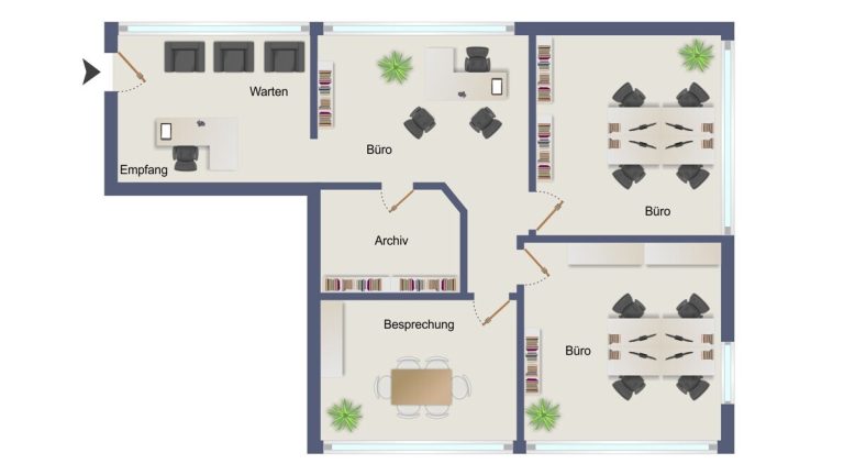 VR Immobilien GmbH - Immobilienangebot - Dipperz - Alle - Repräsentatives Büro im Gewerbepark Dipperz – moderne Ausstattung & starkes Umfeld