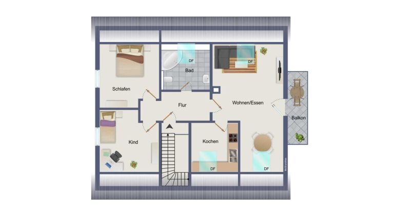 VR Immobilien GmbH - Immobilienangebot - Schlitz - Alle - RESERVIERT: Gemütliche Dachgeschosswohnung mit Balkon in ruhiger Lage von Schlitz-Niederstoll