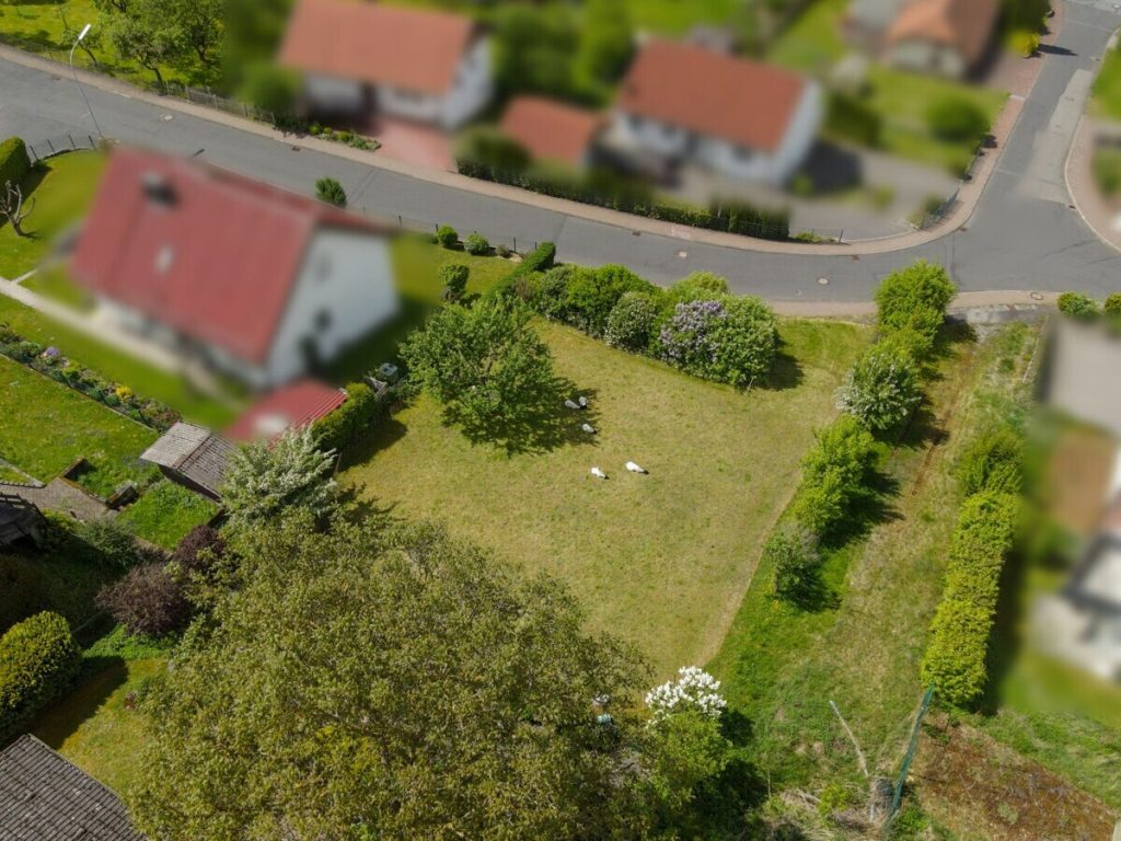 Luftaufnahme VR Immobilien GmbH - Immobilienangebot - Tann (Rhön) - Grundstücke - RESERVIERT: Ihr sonniger Bauplatz in Tann (Rhön)